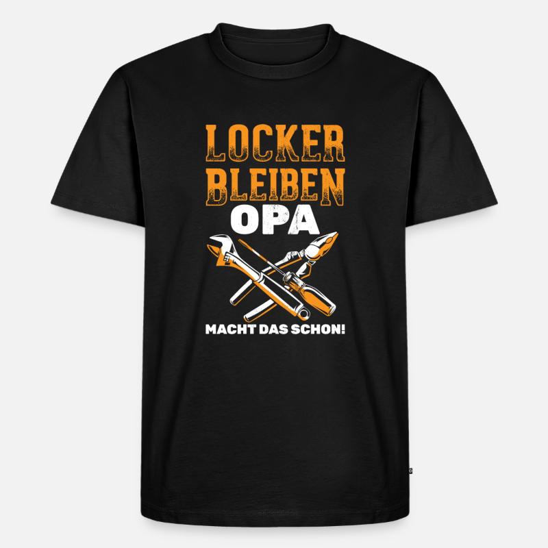 Handwerk Heimwerker Handwerker - Männer Premium Bio T-Shirt - Schwarz