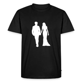wedding - Men's Premium Organic T-Shirt - black - Front - Nico (187cm)
