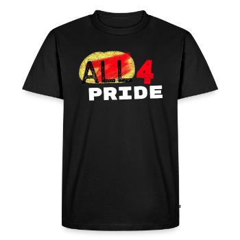 All 4 pride. Pride month. Gay pride - T-shirt Premium bio Homme - noir - Devant - Nico (187cm)