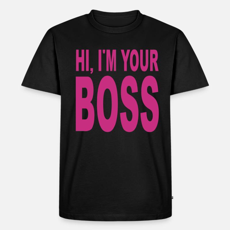 Ihr Chef - Männer Premium Bio T-Shirt - Schwarz