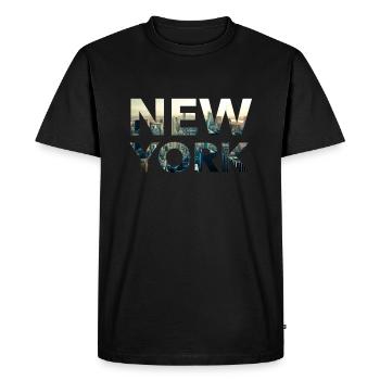 New York - T-shirt Premium bio Homme - noir - Devant - Nico (187cm)