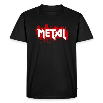 Heavy Metal - T-shirt Premium bio Homme - noir - Devant - Nico (187cm)