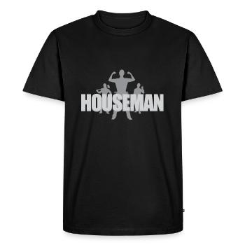 Hausmann - T-shirt Premium bio Homme - noir - Devant - Nico (187cm)