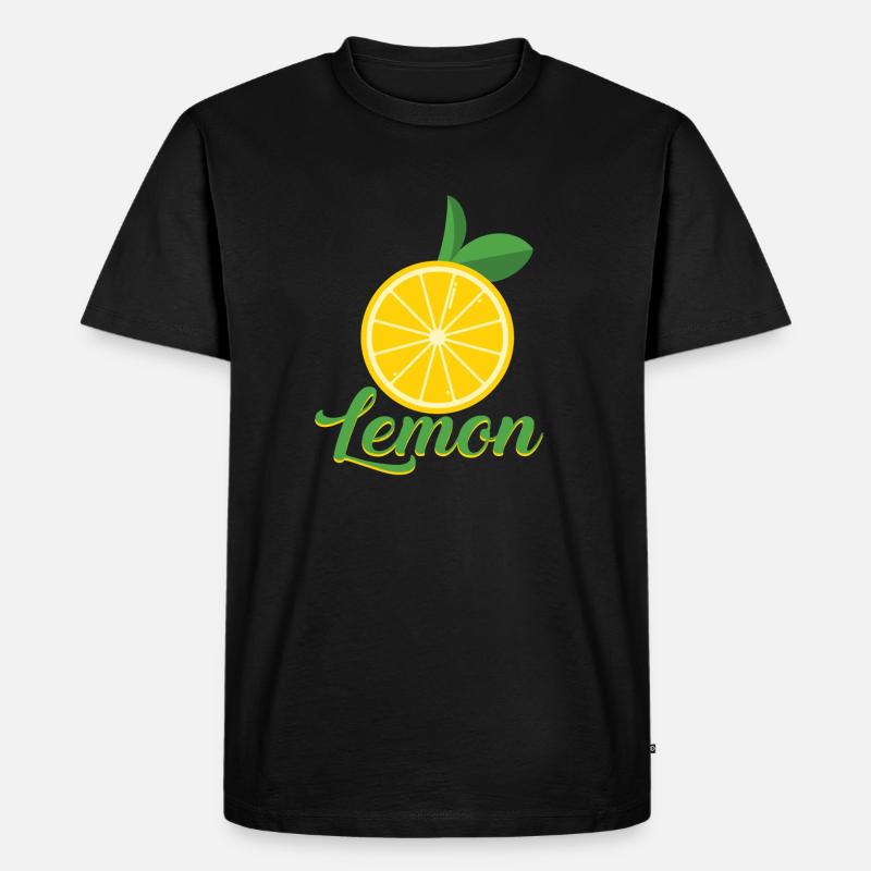 citron - T-shirt Premium bio Homme - noir