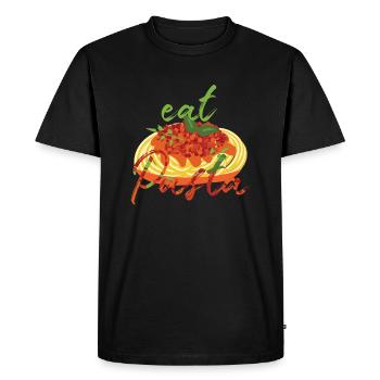 Nouilles de pâtes - T-shirt Premium bio Homme - noir - Devant - Nico (187cm)
