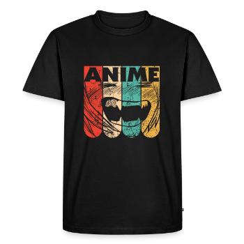 Anime Manga Kawaii au Manga Anime Japonais - T-shirt Premium bio Homme - noir - Devant - Nico (187cm)