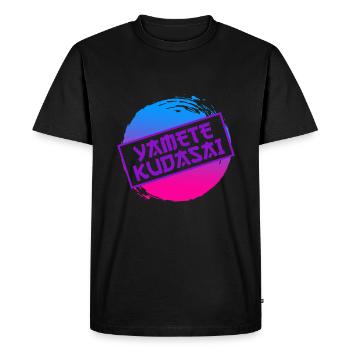 Yamete Kudasai Anime saying Anime Girl - T-shirt Premium bio Homme - noir - Devant - Nico (187cm)