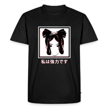 Fille triste esthétique EGirl Anime Girl - T-shirt Premium bio Homme - noir - Devant - Nico (187cm)