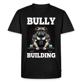 Français Bulldog Frenchie Bodybuilding Dog - T-shirt Premium bio Homme - noir - Devant - Nico (187cm)