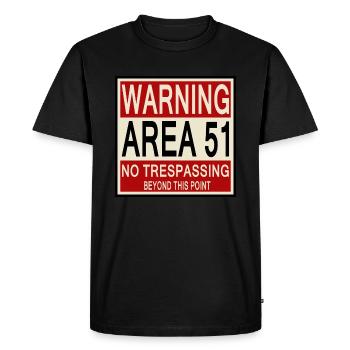 Raid Attack Area 51 Reddit Aliens - T-shirt Premium bio Homme - noir - Devant - Nico (187cm)