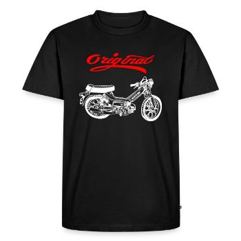 Mobylette Mobylette Cult Puch Maxi - T-shirt Premium bio Homme - noir - Devant - Nico (187cm)