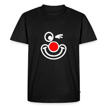 Carnaval, Costume, Costume de Clown Clown, drôle drôle - T-shirt Premium bio Homme - noir - Devant - Nico (187cm)