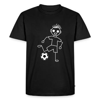 Football football football - T-shirt Premium bio Homme - noir - Devant - Nico (187cm)