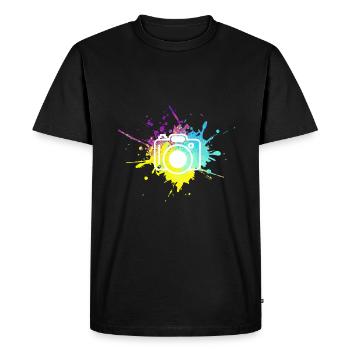 La photographie | Photographes | photographe - T-shirt Premium bio Homme - noir - Devant - Nico (187cm)