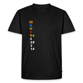 La photographie | Photographes | photographe - T-shirt Premium bio Homme - noir - Devant - Nico (187cm)