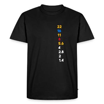La photographie | Photographes | photographe - T-shirt Premium bio Homme - noir - Devant - Nico (187cm)