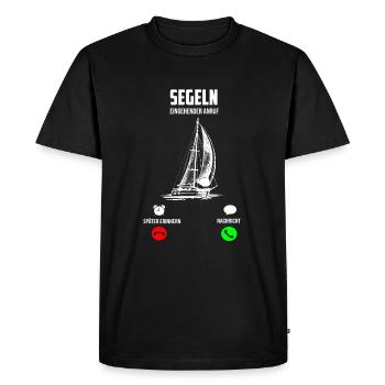 Naviguer | Cadeau marin | La voile de cadeau drôle - T-shirt Premium bio Homme - noir - Devant - Nico (187cm)