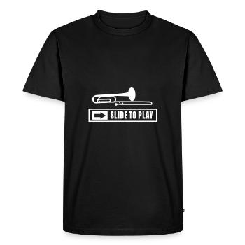 De la musique de soufflage | Musikverein | Cadeau musicien - T-shirt Premium bio Homme - noir - Devant - Nico (187cm)