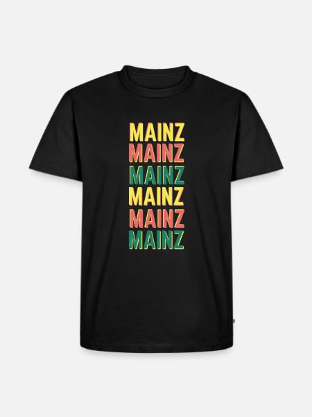 Mainz Deutschland - Männer Premium Bio T-Shirt - Schwarz