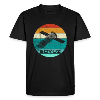 Vaisseau spatial Soyouz Union soviétique - T-shirt Premium bio Homme - noir - Devant - Nico (187cm)