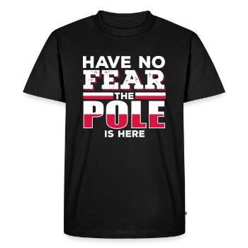 Funny saying for Poland - Men's Premium Organic T-Shirt - black - Front - Nico (187cm)