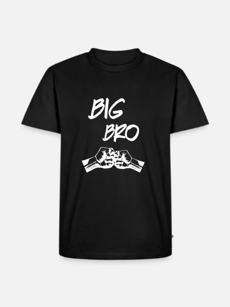 Big Bro Faust - Männer Premium Bio T-Shirt - Schwarz