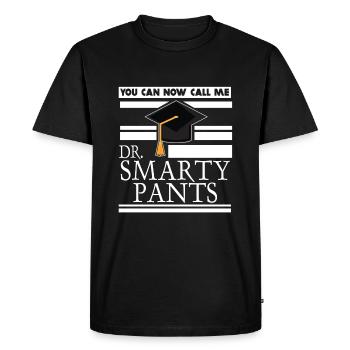 Dr. Smarty Pants PhD Doctoral Medical Student - T-shirt Premium bio Homme - noir - Devant - Nico (187cm)