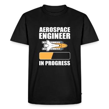 Aerospace Engineer In Progress - Men's Premium Organic T-Shirt - black - Front - Nico (187cm)