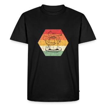 Ceramic artist. For potters. Vintage pottery - Men's Premium Organic T-Shirt - black - Front - Nico (187cm)