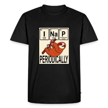 Pyjama de paresseux de science drôle pour paresseux - T-shirt Premium bio Homme - noir - Devant - Nico (187cm)