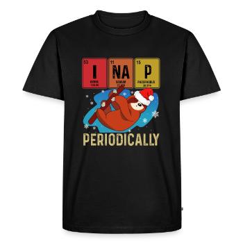 Je fais la sieste périodiquement chemise de sommeil paresseux de sommeil - T-shirt Premium bio Homme - noir - Devant - Nico (187cm)