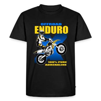Enduro Offroad - Men's Premium Organic T-Shirt - black - Front - Nico (187cm)