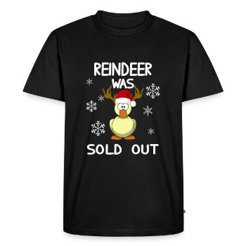 Noël - Renne a été vendu canard drôle - T-shirt Premium bio Homme - noir - Devant - Nico (187cm)