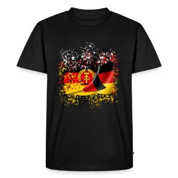 RDA Amitié allemande Ossi Amis Nostalgie - T-shirt Premium bio Homme - noir - Devant - Nico (187cm)