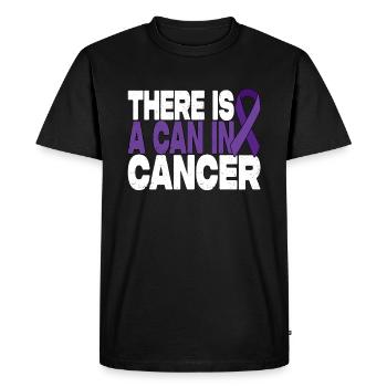 Il y a une canette dans le cancer - Motivation du cancer de l’estomac - T-shirt Premium bio Homme - noir - Devant - Nico (187cm)