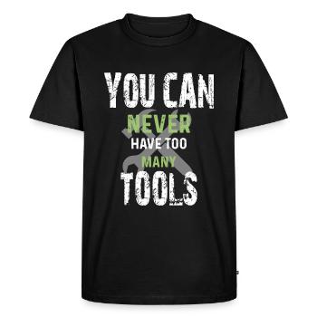 Vous ne pouvez jamais avoir trop d’outils - T-shirt Premium bio Homme - noir - Devant - Nico (187cm)