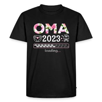 Grand-mère 2023 charge de la progéniture grossesse - T-shirt Premium bio Homme - noir - Devant - Nico (187cm)