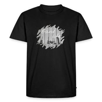 Band - Men's Premium Organic T-Shirt - black - Front - Nico (187cm)