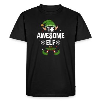 Le groupe familial Awesome Elf Party Matching X-Mas - T-shirt Premium bio Homme - noir - Devant - Nico (187cm)