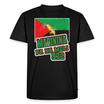 Madinina pa ka moli martinique 972 - T-shirt Premium bio Homme - noir - Devant - Nico (187cm)