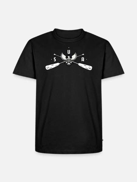 Rowing USA - Men's Premium Organic T-Shirt - black