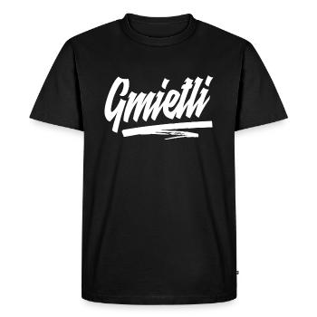 GMIETLI - Männer Premium Bio T-Shirt - Schwarz - Vorne - Nico (187cm)