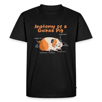 Anatomie animale de chien de compagnie du cochon de poule de Guinée - T-shirt Premium bio Homme - noir - Devant - Nico (187cm)