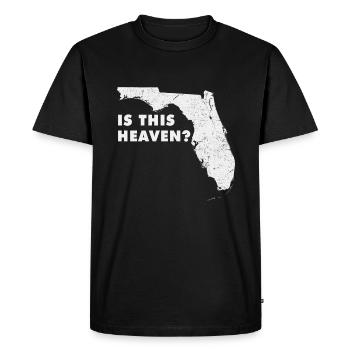 Carte terrestre Amérique État Accueil Paradis Floride - T-shirt Premium bio Homme - noir - Devant - Nico (187cm)