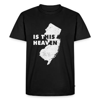 Land Map America State Home Heaven New Jersey - Men's Premium Organic T-Shirt - black - Front - Nico (187cm)