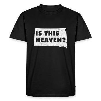Carte terrestre Amérique État Accueil Paradis Dakota du Sud - T-shirt Premium bio Homme - noir - Devant - Nico (187cm)