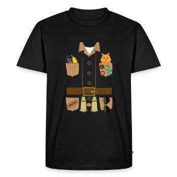 Drôle de costume de zoo pour Halloween - T-shirt Premium bio Homme - noir - Devant - Nico (187cm)