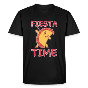 Mignon Kawaii Heart Mexico Party Dab Dabbing Taco - T-shirt Premium bio Homme - noir - Devant - Nico (187cm)