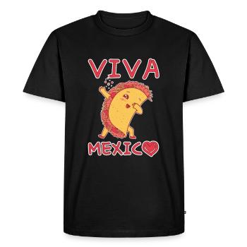 Mignon Kawaii Heart Live Mexique Dab Dabbing Taco - T-shirt Premium bio Homme - noir - Devant - Nico (187cm)