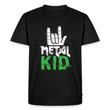 Rock Sign Rock Hand Metal Kid Music Lover Rock - T-shirt Premium bio Homme - noir - Devant - Nico (187cm)